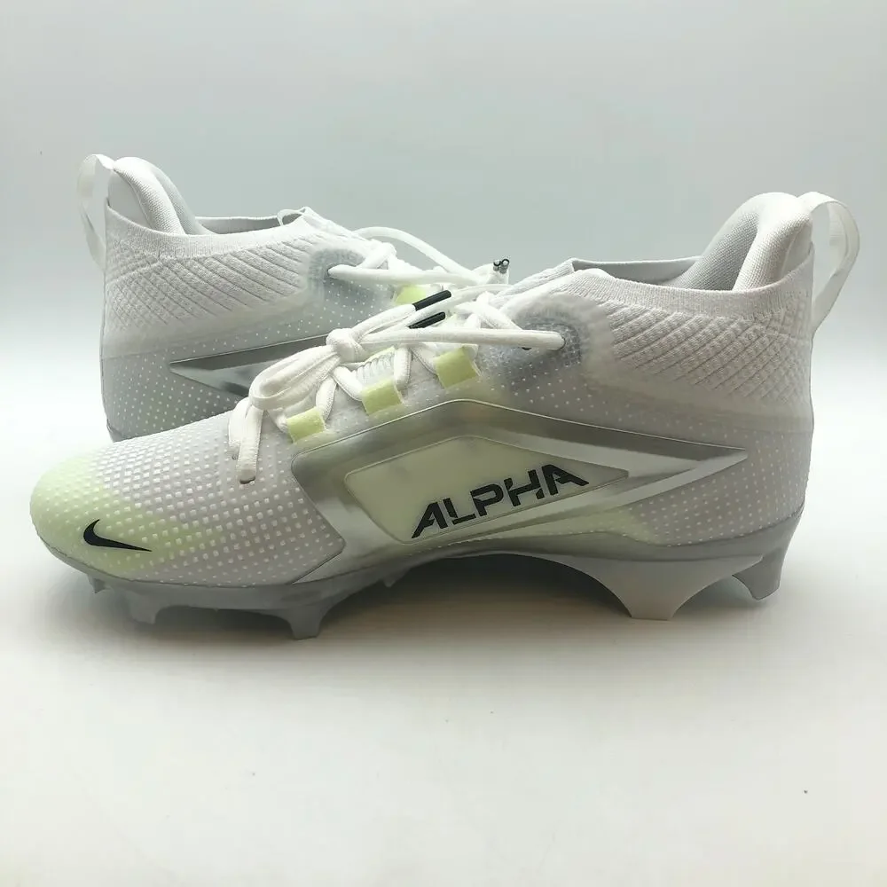 Nike Mens Alpha Menace 4 Elite Football Cleats Size 11 White Yellow FD7036 NWOB
